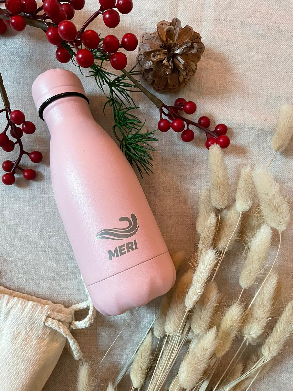 Pastel Pink Stainless Steel Bottle, 260ml